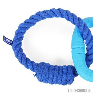Battersea Triangel Rubber / Touw Blauw-BATTERSEA-Louis Choice