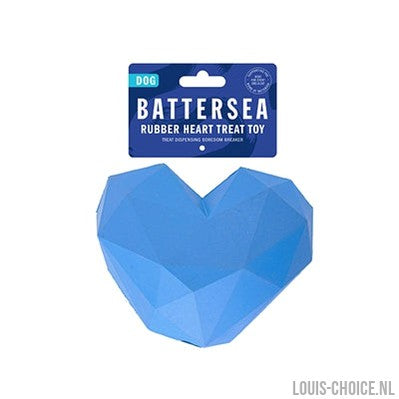 Battersea Voerbal Hart Rubber Blauw-BATTERSEA-Louis Choice