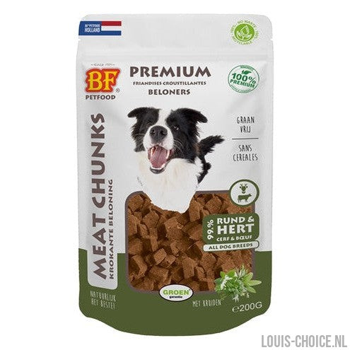 Bf Petfood Meat Chunks Rund En Hert-BF PETFOOD-Louis Choice