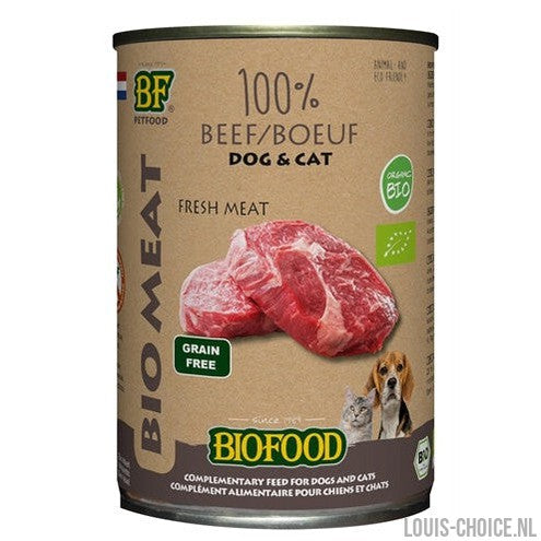 Bf Petfood Organic Hond 100% Rund Blik-BF PETFOOD-Louis Choice
