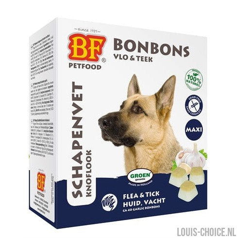 Bf Petfood Schapenvet Maxi Bonbons Knoflook-BF PETFOOD-Louis Choice