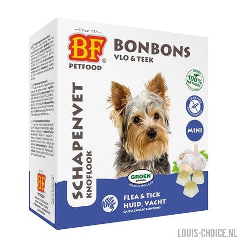 Bf Petfood Schapenvet Mini Bonbons Knoflook-BF PETFOOD-Louis Choice