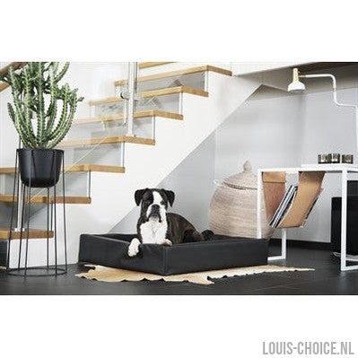 Bia Bed Kunstleer Hoes Hondenmand Zwart-BIA-Louis Choice