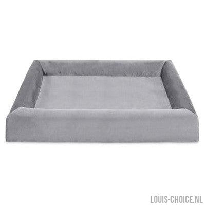 Bia Bed Royal Fluweel Hoes Voor Hondenmand Grijs-BIA-Louis Choice