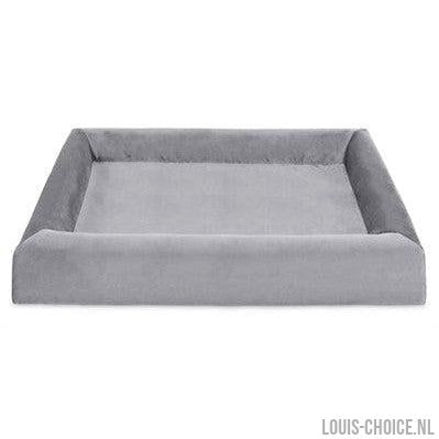Bia Bed Royal Fluweel Hoes Voor Hondenmand Grijs-BIA-Louis Choice