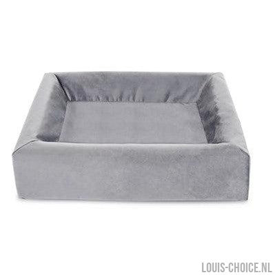 Bia Bed Royal Fluweel Hoes Voor Hondenmand Grijs-BIA-Louis Choice