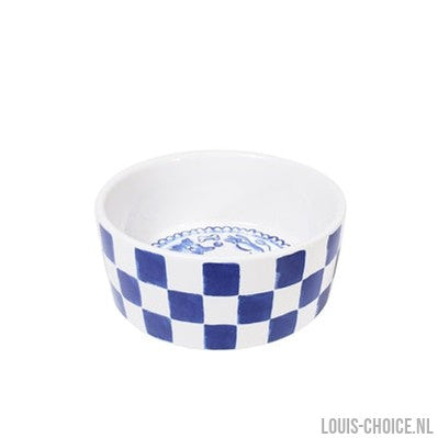 Blond Amsterdam Voerbak Hond Delfts Blond Geruit-BLOND AMSTERDAM-Louis Choice