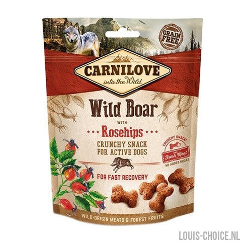 Carnilove Crunchy Snack Everzwijn / Rozenbottel-CARNILOVE-Louis Choice