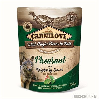 Carnilove Dog Pouch Fazant / Frambozenblad-CARNILOVE-Louis Choice