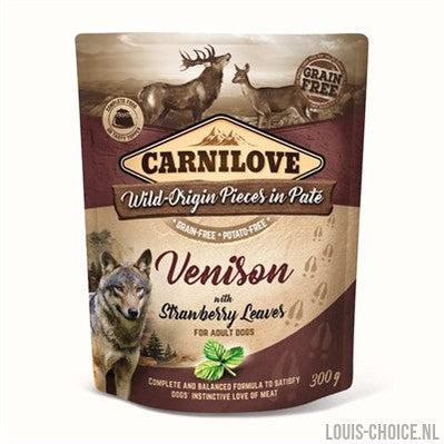 Carnilove Dog Pouch Hert / Aardbeienblad-CARNILOVE-Louis Choice