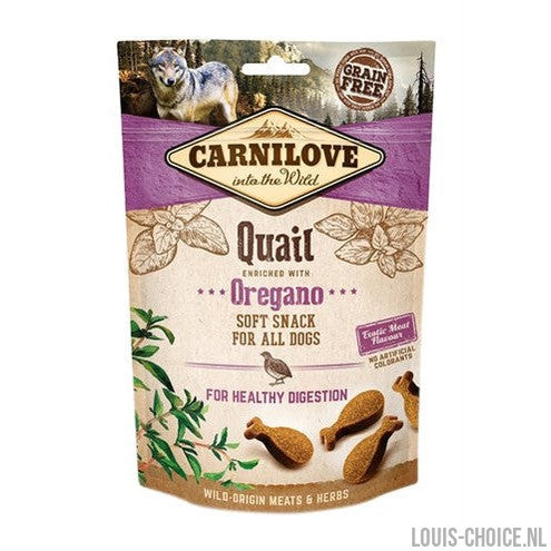 Carnilove Soft Snack Kwartel / Oregano-CARNILOVE-Louis Choice