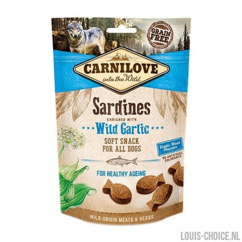 Carnilove Soft Snack Sardines / Wilde Knoflook-CARNILOVE-Louis Choice