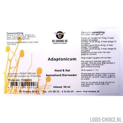 De Groene Os Adaptonicum Hond / Kat-DE GROENE OS-Louis Choice