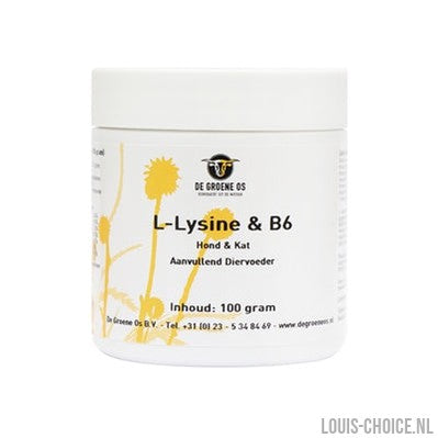 De Groene Os L-Lysine / B6 Hond / Kat-DE GROENE OS-Louis Choice