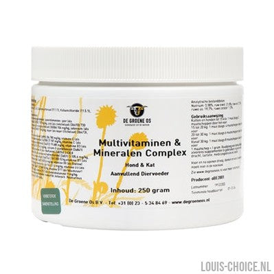 De Groene Os Multivitaminen / Mineralen Complex Hond / Kat-DE GROENE OS-Louis Choice