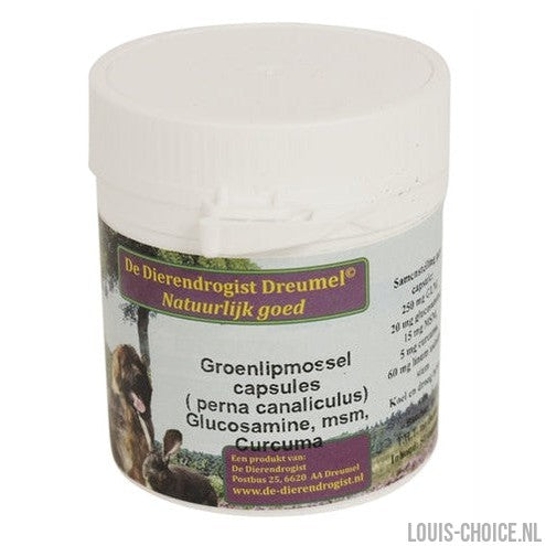 Dierendrogist Groenlipmossel Met Glucosamine / Msm / Curcuma-DIERENDROGIST-Louis Choice