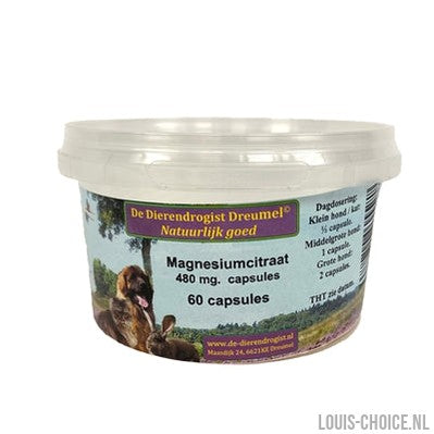 Dierendrogist Magnesium Citraat Capsules-DIERENDROGIST-Louis Choice
