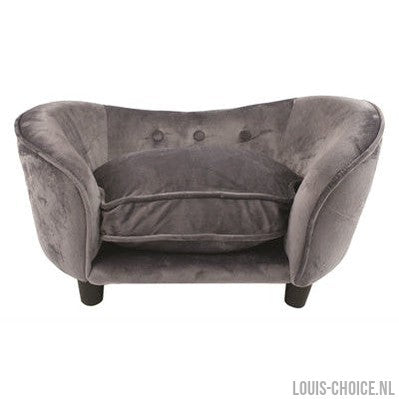 Enchanted Pet Enchanted Hondenmand Sofa Ultra Pluche Snuggle Donkergrijs-ENCHANTED PET-Louis Choice