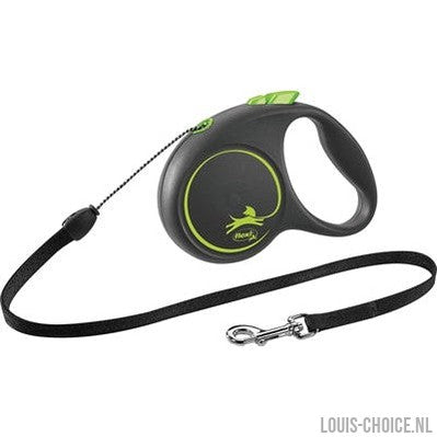 Flexi Rollijn Black Design Cord Groen-FLEXI-Louis Choice