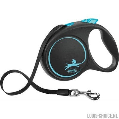 Flexi Rollijn Black Design Tape Blauw-FLEXI-Louis Choice