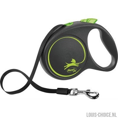 Flexi Rollijn Black Design Tape Groen-FLEXI-Louis Choice