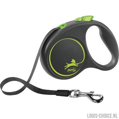 Flexi Rollijn Black Design Tape Groen-FLEXI-Louis Choice