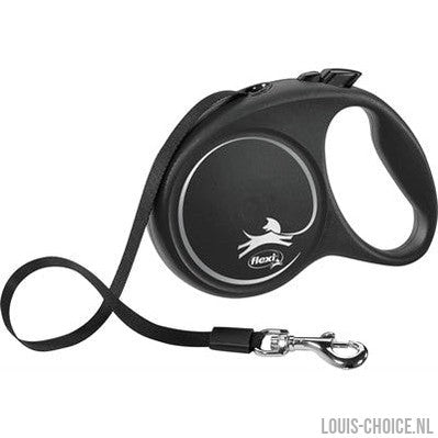 Flexi Rollijn Black Design Tape Zwart-FLEXI-Louis Choice