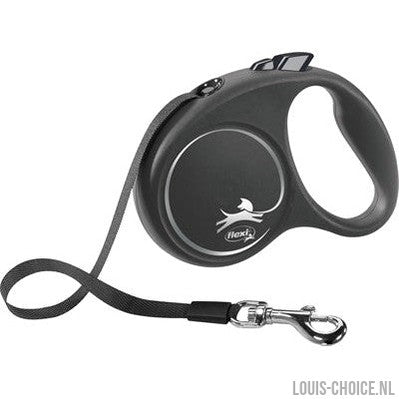 Flexi Rollijn Black Design Tape Zwart-FLEXI-Louis Choice