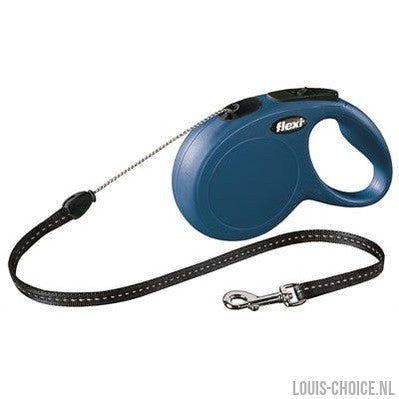 Flexi Rollijn Classic Cord Blauw-FLEXI-Louis Choice