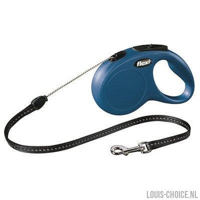 Flexi Rollijn Classic Cord Blauw-FLEXI-Louis Choice
