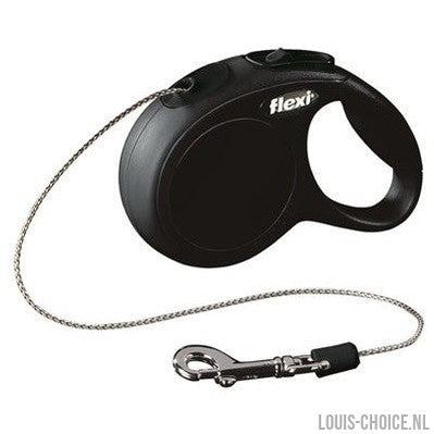 Flexi Rollijn Classic Cord Zwart-FLEXI-Louis Choice