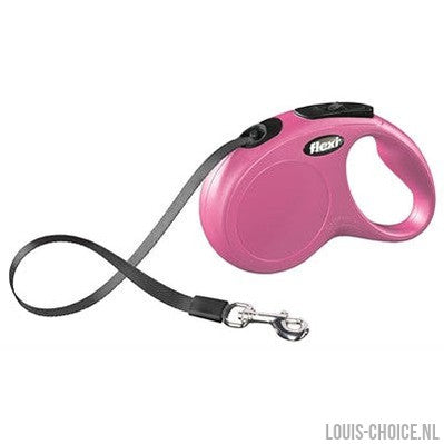 Flexi Rollijn Classic Tape Roze-FLEXI-Louis Choice