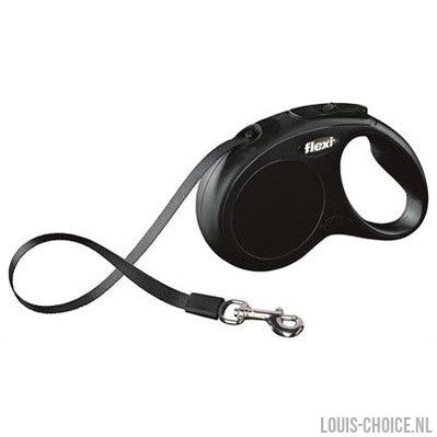 Flexi Rollijn Classic Tape Zwart-FLEXI-Louis Choice