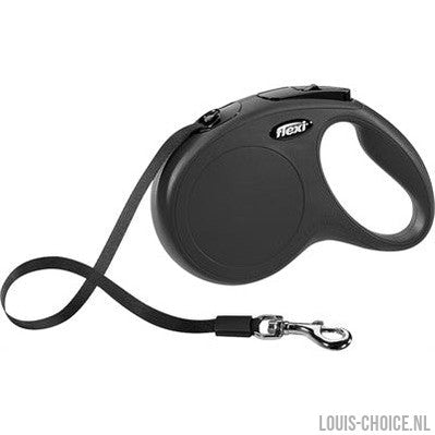 Flexi Rollijn Classic Tape Zwart-FLEXI-Louis Choice