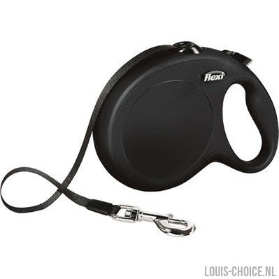 Flexi Rollijn Classic Tape Zwart-FLEXI-Louis Choice