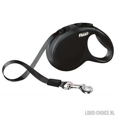 Flexi Rollijn Classic Tape Zwart-FLEXI-Louis Choice