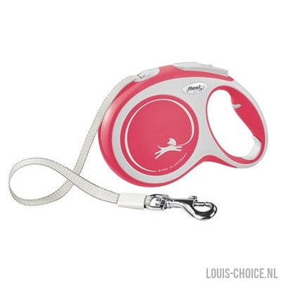 Flexi Rollijn New Comfort Tape Rood-FLEXI-Louis Choice