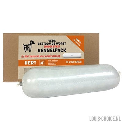 Freds Gestoomd Vers Vlees Worst Kennelpack Hert Graan En Glutenvrij-FREDS-Louis Choice