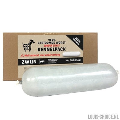 Freds Gestoomd Vers Vlees Worst Kennelpack Zwijn Graan En Glutenvrij-FREDS-Louis Choice
