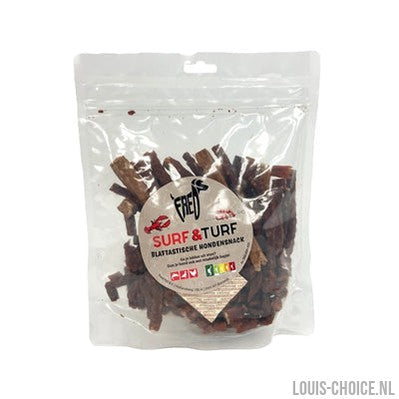 Freds Surf & Turf Vis En Vleeshapjes Blaftastische Hondensnack-FREDS-Louis Choice