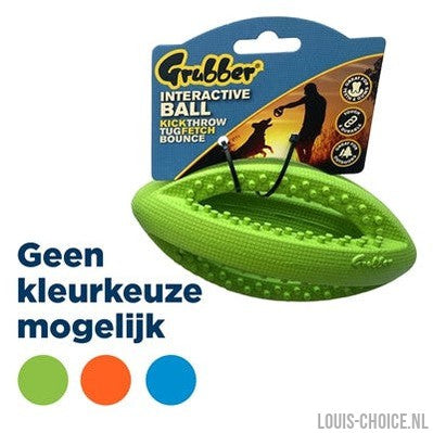 Happy Pet Grubber Interactieve Rugbybal Mini Assorti-HAPPY PET-Louis Choice