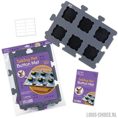 Hunger For Words Talking Pet Button Mat-HUNGER FOR WORDS-Louis Choice
