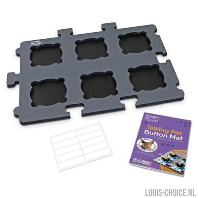 Hunger For Words Talking Pet Button Mat-HUNGER FOR WORDS-Louis Choice