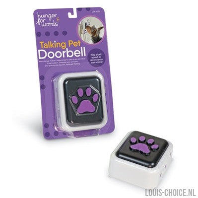 Hunger For Words Talking Pet Doorbell-HUNGER FOR WORDS-Louis Choice