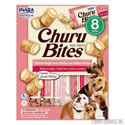 Inaba Dog Churu Bites Chicken Recipe Wraps Chicken With Salmon Recipe-INABA-Louis Choice