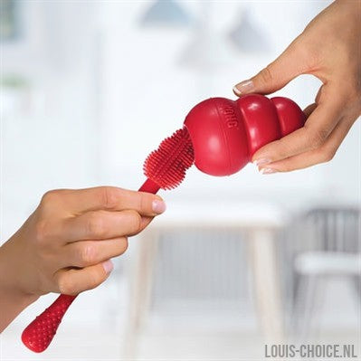 Kong Brush Schoonmaakborstel Rood-KONG-Louis Choice