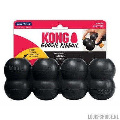 Kong Extreme Goodie Ribbon Zwart-KONG-Louis Choice