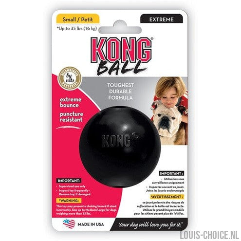 Kong Extreme Rubber Bal Zwart-KONG-Louis Choice