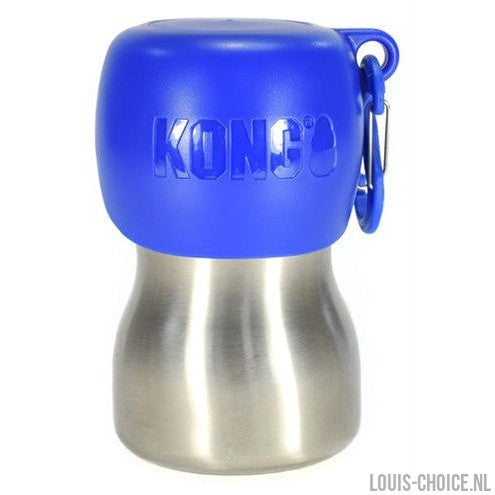 Kong H2O Drinkfles Rvs Blauw-KONG-Louis Choice
