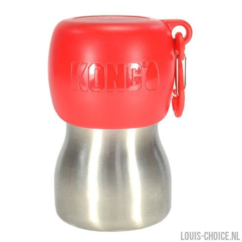 Kong H2O Drinkfles Rvs Rood-KONG-Louis Choice